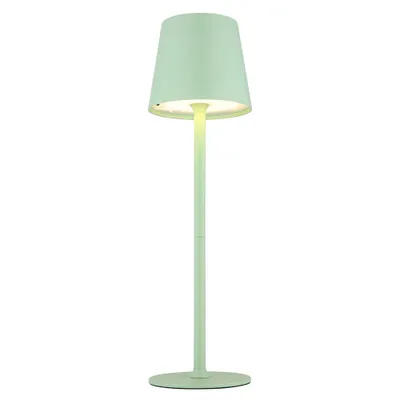 Produktbild von LED Tischlampe, blassgrün, Touchdimmer, Akku, IP44,  H 36 cm