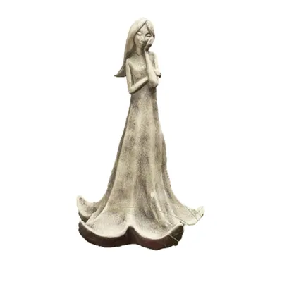 Produktbild von Schöne Blütentänzerin Stechapfel zur Dekoration aus Steinguss Neu Frostfest Witterungsbeständig Steinfigur zur Gartengestaltung 19-92003