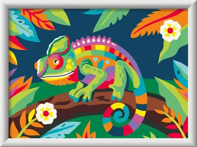 Image de Ravensburger 12023118 CreArt, Peinture par numéros Caméléon coloré