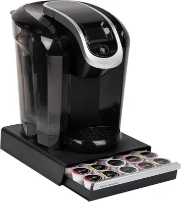Obrázek produktu pro Zásuvka na skladování kávových kapslí: 30 kapslí systému K-Cup, 35 kapslí systémů CBTL a Verismo, černá barva