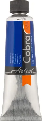 Image de Cobra Artist Peinture à l'huile miscible à l'eau Tube 150 ml Bleu phtalo 570