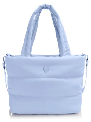 Produktbild von HEYS Schultertasche Umhängetasche mit Laptopfach The Puffer Tote Bag Blue hellblau