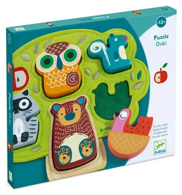 Immagine prodotto di Puzzle in legno e feltro Oski, Djeco