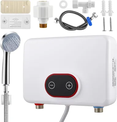 Obrázek produktu pro Elektrický průtokový ohřívač, 5,5 kW, okamžitý ohřev s digitálním displejem
