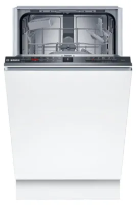 Zdjęcie produktu dla Bosch Serie 2 SPV2HKX02E, W pełni wbudowany, Wąski (45 cm), Biały, Przyciski, 1,75 m, 1,65 m