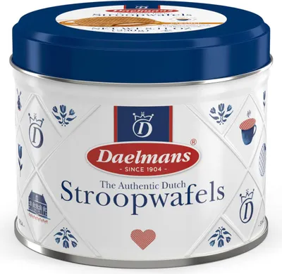 Image de Daelmans Stroopwafels - Gaufres au caramel en boîte Daelmans - Gaufres au caramel hollandaises authentiques - Stroopwaffeln