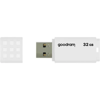 Produktbild von Goodram UME2, 32 GB, USB Typ-A, 2.0, 20 MB/s, Kappe, Weiß