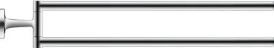 Produktbild von Duravit Starck T Handtuchhalter, zweiarmig, 0099411000