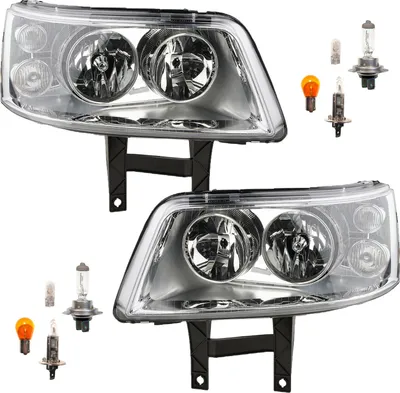 Zdjęcie produktu dla Reflektory Johns, H7/H1 z LWR i żarówkami pasują do VW T5 Bus