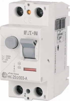 Immagine prodotto di Interruttore differenziale 2P 16A 0,03A tipico AC 195127 Eaton