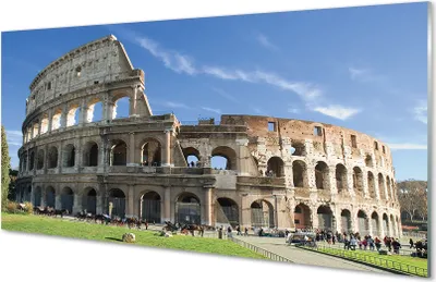 Produktbild von Glasbilder 140x70 Wandkunst Rom Colosseum