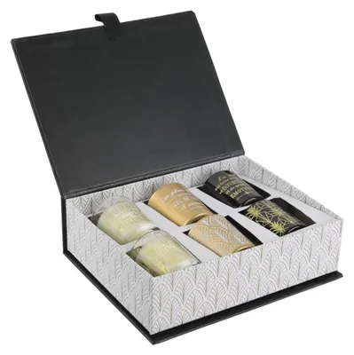 Immagine prodotto di Set di 6 candele profumate Home Deco "Black box" - Vaniglia