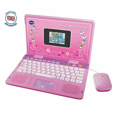 Obrázek produktu pro Počítač na hraní Vtech Genio Master Colour ES-EN 18 x 27 x 4 cm růžový