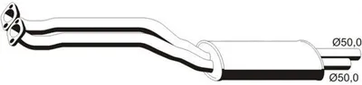 Produktbild von VEGAZ BS-297 Vorschalldämpfer Schalldämpfer für BMW 3 Limousine (E46) 3 Touring (E46) 3 Coupe (E46) 3 Cabrio (E46) 3 Compact (E46)