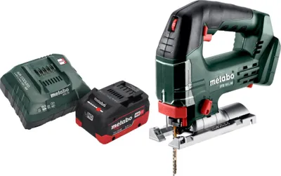 Image de Metabo STB 18 L 90 Scie sauteuse sans fil 18 V 90 mm + 1x batterie LiHD 5,5 Ah + chargeur