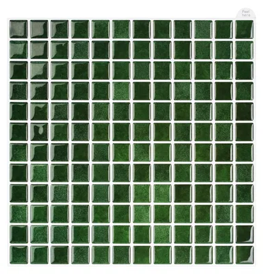 Zdjęcie produktu dla 10 sztuk trójwymiarowych mozaikowych naklejek na płytki, 25,4 x 25,4 cm, samoprzylepne i wodoodporne