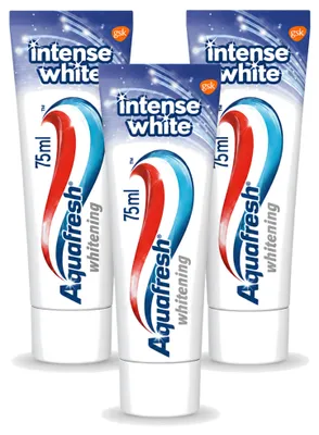 Produktbild von 3 x Aquafresh Intense White Zahncreme - 75 ml - Vorteilspackung - 3 Stücke