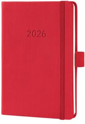 Image de sigel Calendrier de poche Conceptum 2026 env. DIN A6 rouge