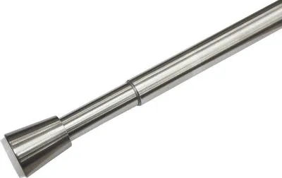 Image de Barre de douche télescopique en acier inoxydable, 60-100 cm, Ø 23/26 mm