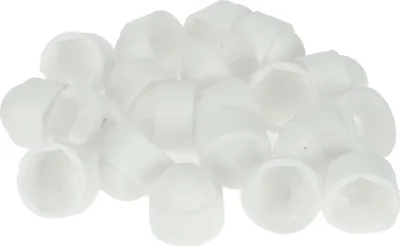 Produktbild von 1x Radmutter Bolzen Außen 17mm Felgen Reifenmutter Schrauben Staubschutzkappe Abdeckung Mutter Schutz Kunststoff Weiß