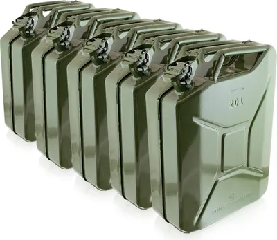 Produktbild von Bituxx 5x Kraftstoffkanister Metall 20 Liter Olive MS-17369