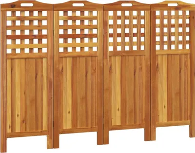 Obrázek produktu pro vidaXL 4 ks Paraván 162x2x115 cm Masivní dřevo Akácie