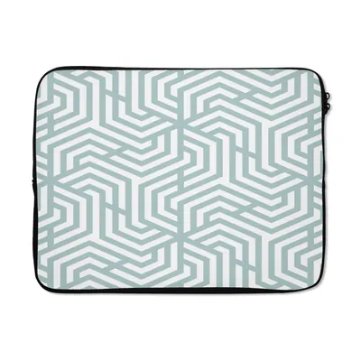 Produktbild von MuchoWow® Laptop Hülle 17 Zoll Laptoptasche Muster - Abstrakt - Dreieck - Geometrie - Zipper - Schutzabdeckung