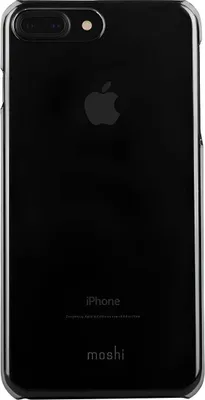Produktbild von Moshi, Ultradünne Snap-On Hülle iPhone 7 Plus / 8 Plus, Schwarz