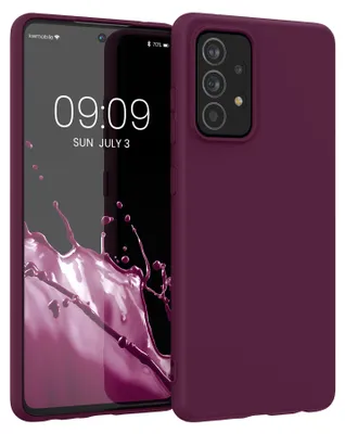 Produktbild von kwmobile Handyhülle für Samsung Galaxy A52 / A52 5G / A52s 5G Hülle - TPU Case - Kabelloses Laden - Schutzhülle Cover in Bordeaux Violett