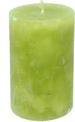 Produktbild von Stumpenkerze durchgefärbt limone 10 x Ø 6 cm