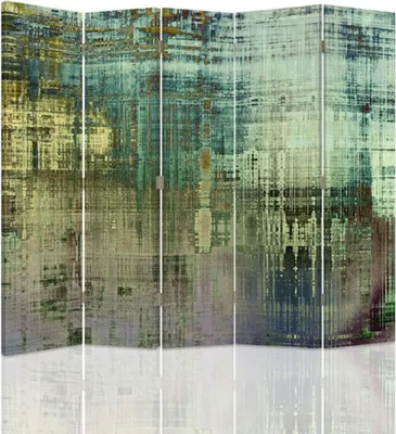 Produktbild von Paravent - Raumteiler Meadow - Dekorativer Raumtrenner cm. 180x170 (5 x)