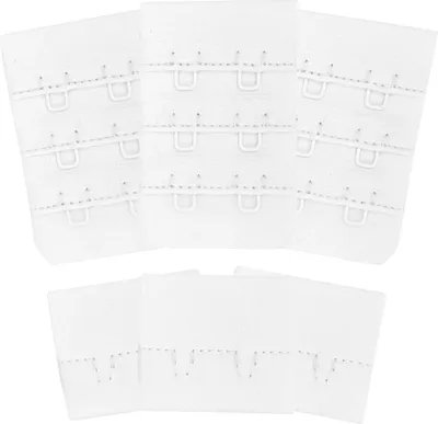 Produktbild von 3 Paar BH-Verschluss 32 mm 2 Reihen zum annähen Dessous Farbwahl