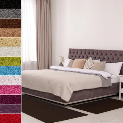 Produktbild von Bettumrandung Barcelona Dunkelbraun 1 Läufer 80x300 cm + 2 Brücken 80x150 cm