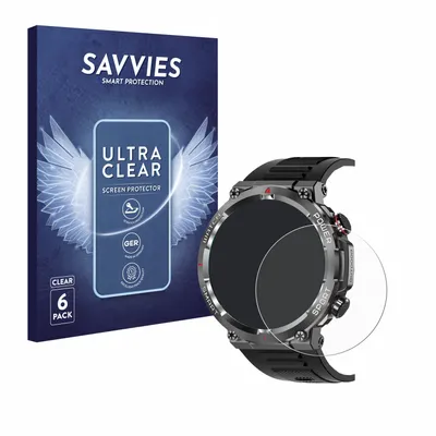 Produktbild von 6x Für Iowodo W50 1.39" Schutzfolie Savvies Displayschutz Display Schutz Folie Klar Transparent