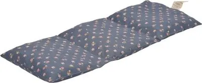 Produktbild von Kirschkern-Wärmekissen Cervico - Multifunktionales Stützkissen für Entspannung - 50 x 20cm - Blau mit rosa Blumenmuster