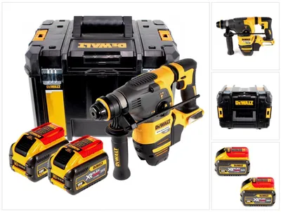 Produktbild von DeWalt DCH333X2-QW Akku-Kombihammer, 54 V / 162 Wh, SDS-plus, 30mm (bürstenlos), 3,5 Joule, UTC