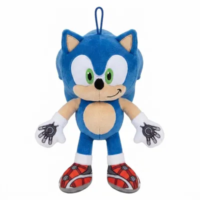 Produktbild von Offizielles Sonic the Hedgehog Plüschtier 20 cm – weiche Plüschfigur Kuscheltier für Kinder und Fans, detailreiches Videospiel Charakter Stofftier