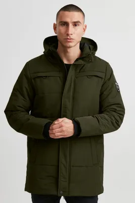 Produktbild von 11 Project PRBraga Herren Winterparka Parka Winterjacke gefüttert mit hochabschließendem Kragen