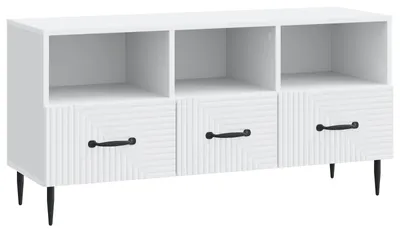 Produktbild von TV-Schränk mit Schubladen Weiß 102 x 34,5 x 50 cm Holzwerkstoff