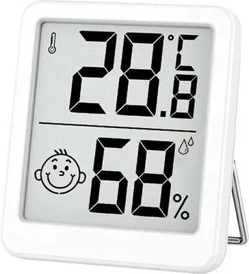 Zdjęcie produktu dla Podwójny cyfrowy termometr i higrometr do wnętrz z mini termometrem LCD i wyświetlaczem