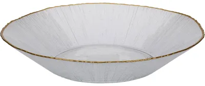 Produktbild von Goldene Salatschüssel aus Glas 29,5 cm, 1,6 Liter
