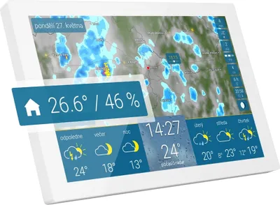 Produktbild von počasí & radar home - inovativní meteodisplej se senzorem vnitřní teploty a vlhkosti