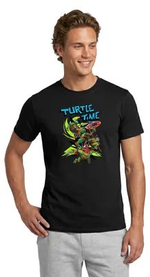 Produktbild von Spreadshirt TMNT Mutant Mayhem Turtle Time Männer T-Shirt, S, Schwarz