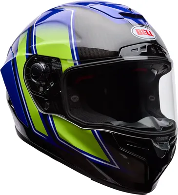 Immagine prodotto di Casco Bell Race Star DLX Flex Grid, blu/giallo, taglia L (59/60)