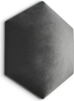 Zdjęcie produktu dla Panel Tapicerowany Hexagon Plaster Miodu 35cm x 40cm Grafitowy MAGIC VELVET 2271