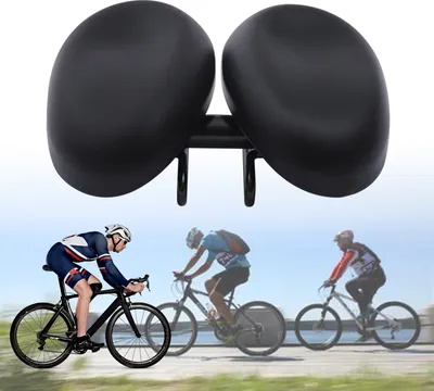 Image de Selle de vélo Coussin d'assise ergonomique à absorption des chocs Coussin de décompression extra large et de grande taille Siège de vélo pour vélo de montagne