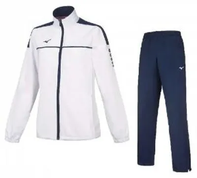 Produktbild von MIZUNO Damen-Mikro-Trainingsanzug (Damen)/Weiß/Marineblau/M