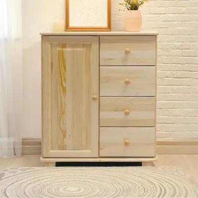 Produktbild von Anrichte, Kiefer massiv, Breite: 100 cm, Farbe: Natur