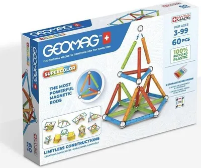 Produktbild von Geomag Glitter Panels Recycled, Neodym-Magnet-Spielzeug, 3 Jahr(e), Mehrfarbig