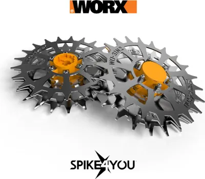 Image de Roues pour tondeuse-robot WORX Landroid série L, acier inoxydable 3mm